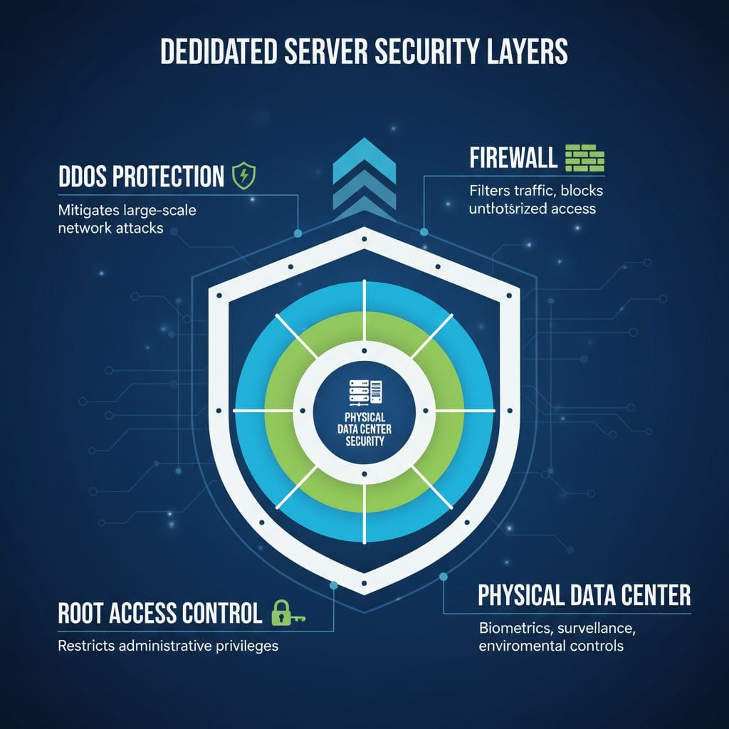 Server security layers diagram Server security layers diagram