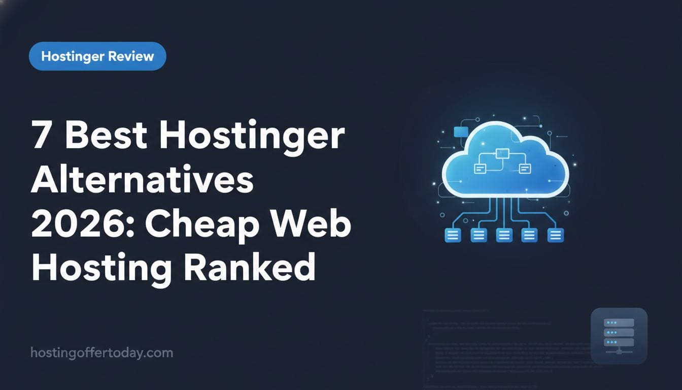 7 Best Hostinger Alternatives 2026: Cheap Web Hosting Ranked - Featured Image