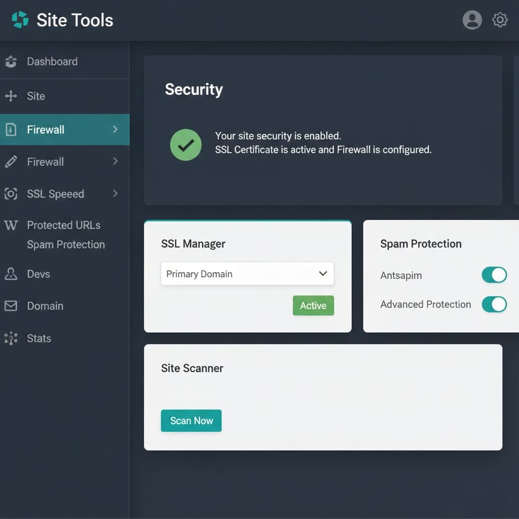 SiteGround Site Tools dashboard interface screenshot 2026