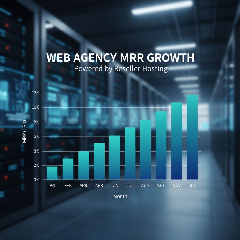 Chart showing the growth of reseller hosting revenue for small agencies in 2026. Chart showing the growth of reseller hosting revenue for small agencies in 2026.