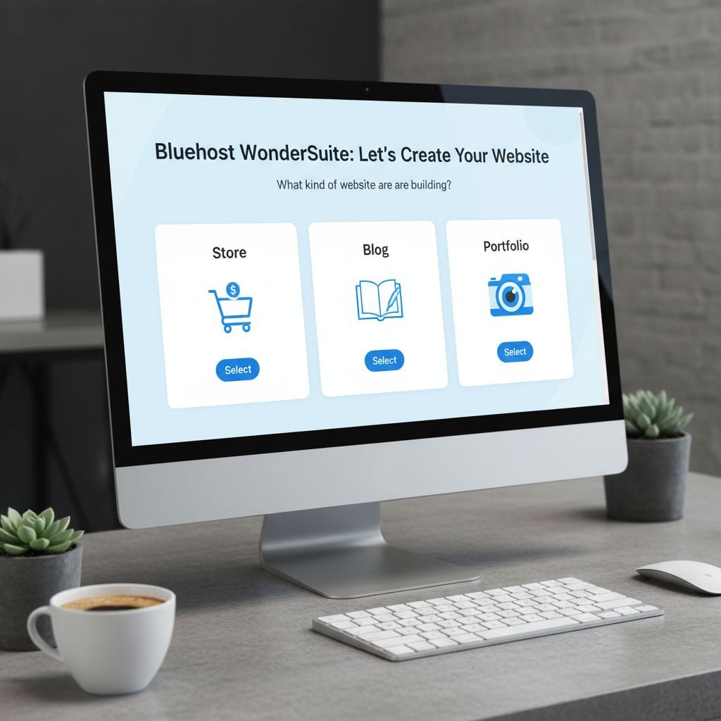 Bluehost WonderSuite interface for small business Bluehost WonderSuite interface for small business