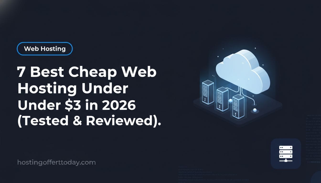 7 Best Cheap Web Hosting Under $3 in 2026 (Tested & Reviewed) - Featured Image