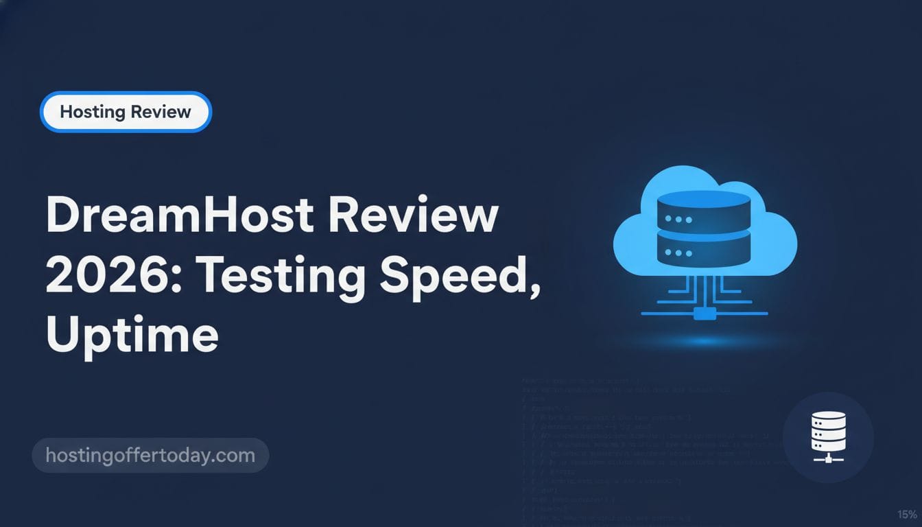 DreamHost Review 2026: Testing Speed, Uptime & Unlimited Hosting - Featured Image