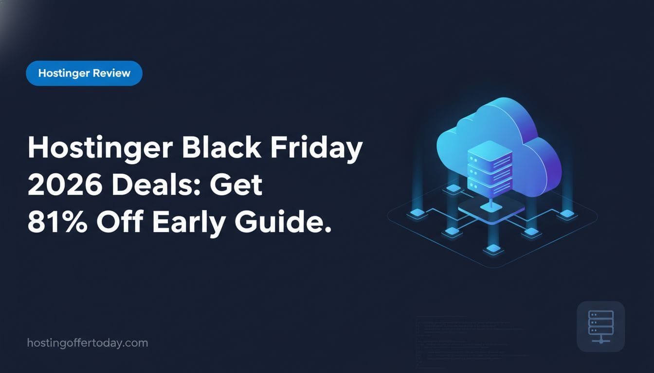 Hostinger Black Friday 2026 Deals: Get 81% Off Early Guide - Featured Image