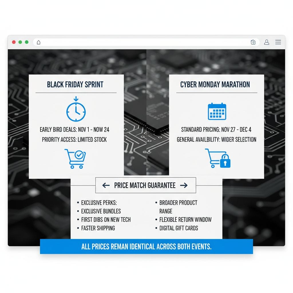 Comparison chart of Hostinger Black Friday vs Cyber Monday pricing Comparison chart of Hostinger Black Friday vs Cyber Monday pricing