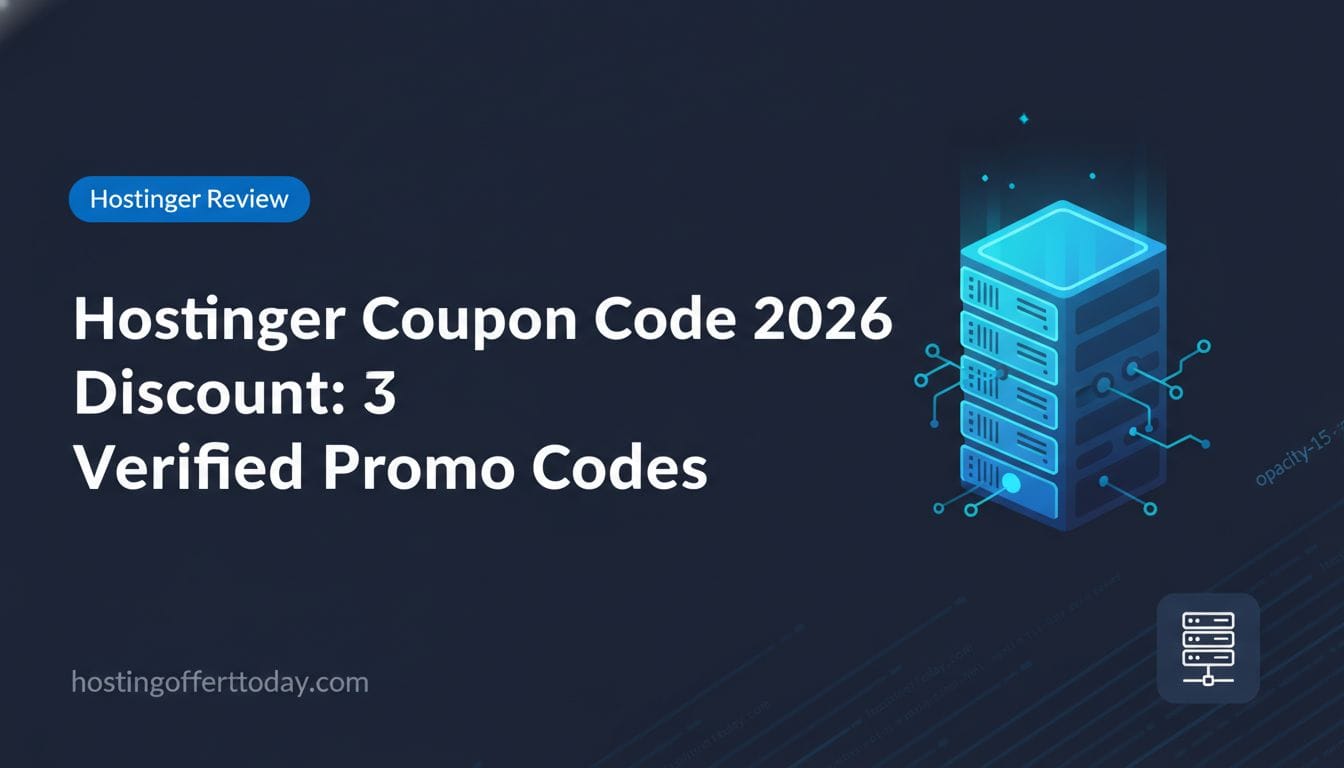 Hostinger Coupon Code 2026 Discount: 3 Verified Promo Codes - Featured Image