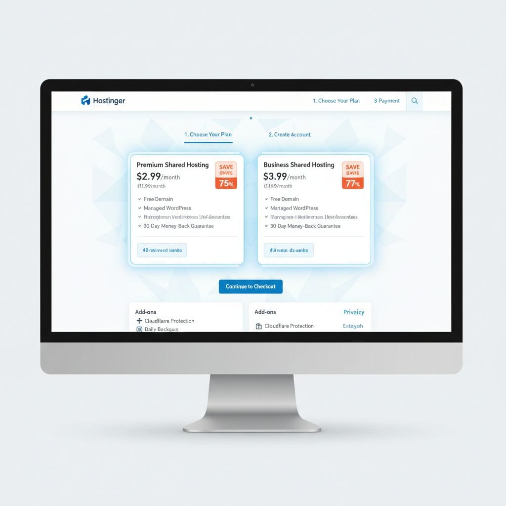 Hostinger checkout page showing 48-month pricing 2026 Hostinger checkout page showing 48-month pricing 2026