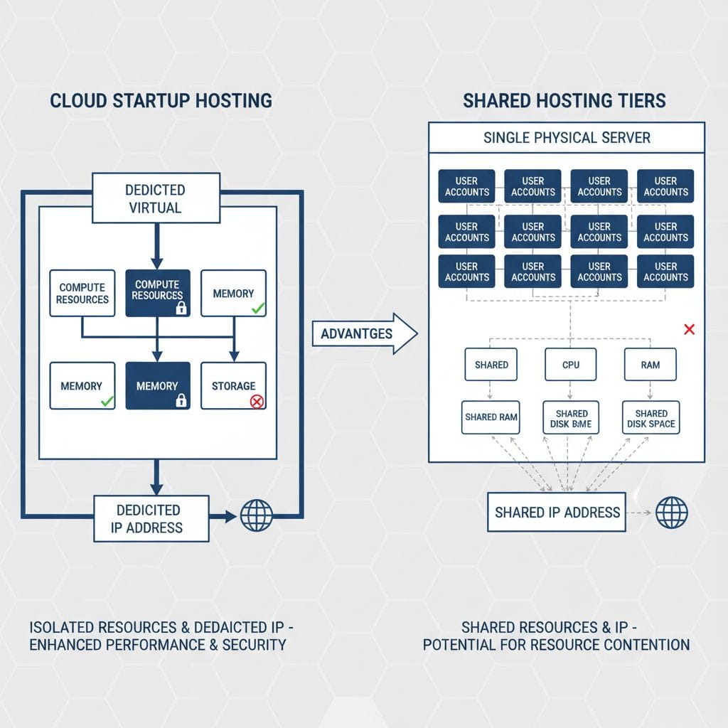 Hostinger Cloud Startup plan architecture diagram Hostinger Cloud Startup plan architecture diagram