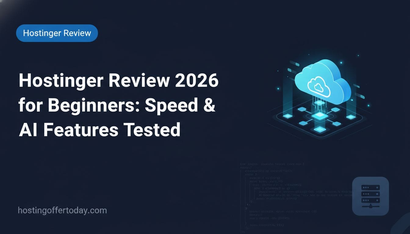 Hostinger Review 2026 for Beginners: Speed & AI Features Tested - Featured Image