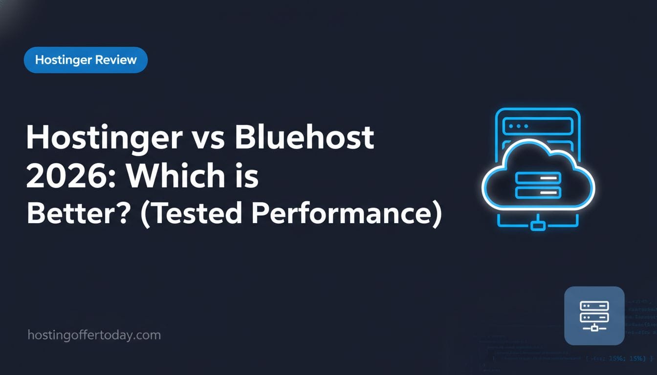 Hostinger vs Bluehost 2026: Which is Better? (Tested Performance) - Featured Image