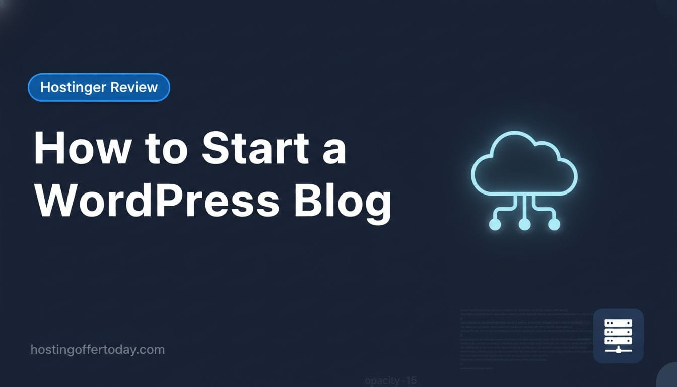 How to Start a WordPress Blog on Hostinger 2026: Easy Setup Guide - Featured Image