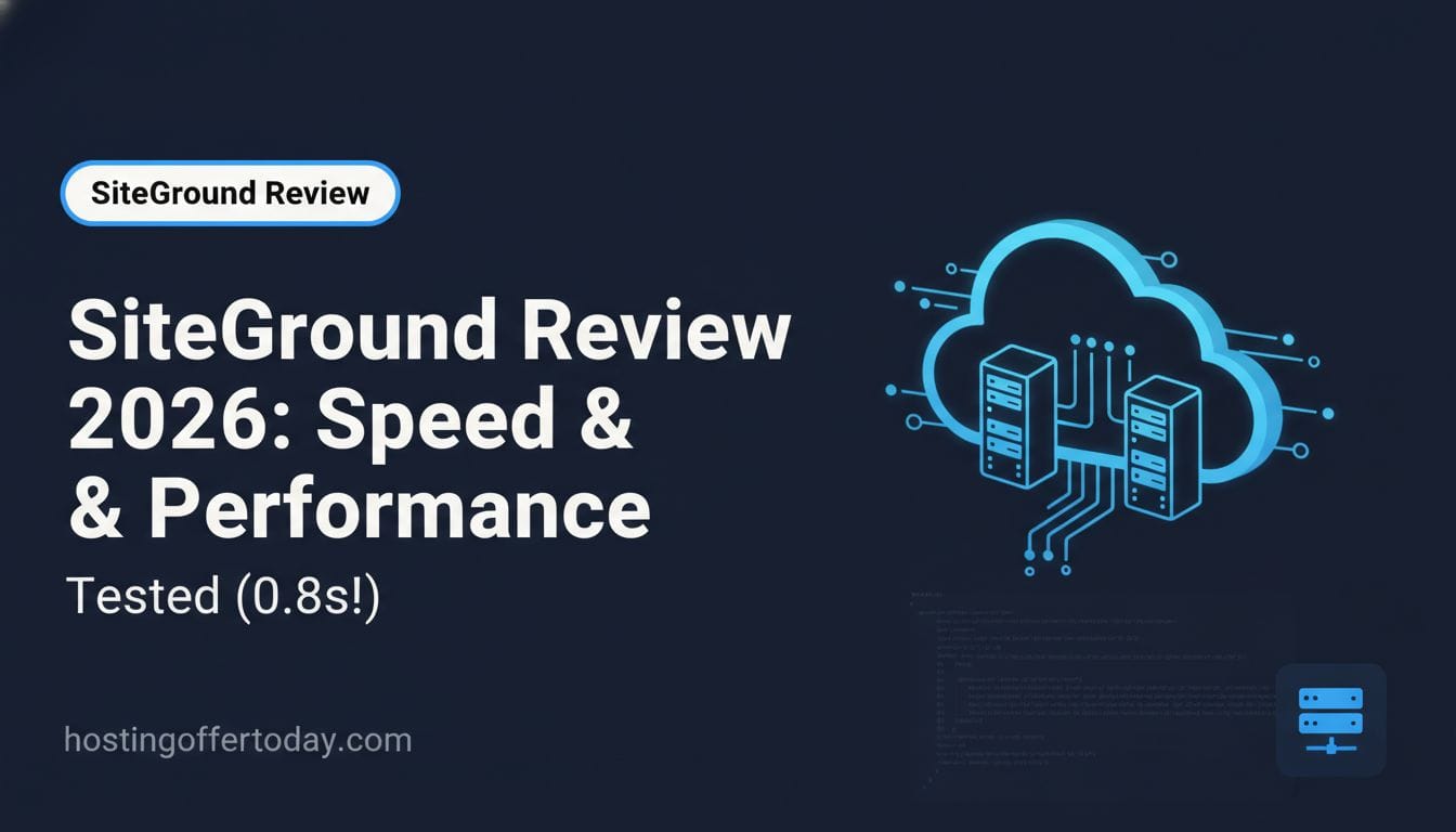 SiteGround Review 2026: Speed & Performance Tested (0.8s!) - Featured Image