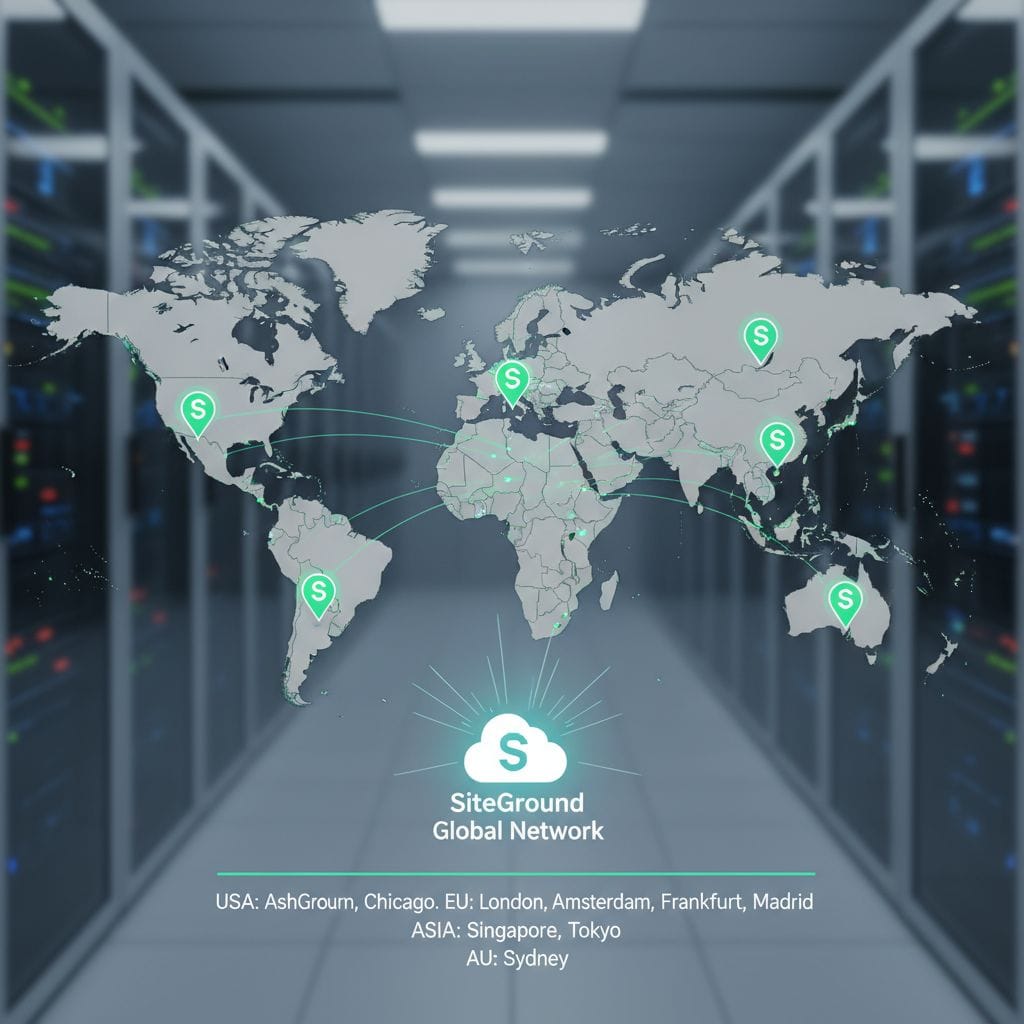 SiteGround Google Cloud Data Center Map 2026