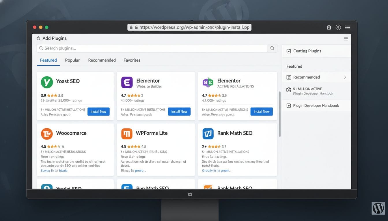 WordPress.org plugin repository showing thousands of free plugins WordPress.org plugin repository showing thousands of free plugins