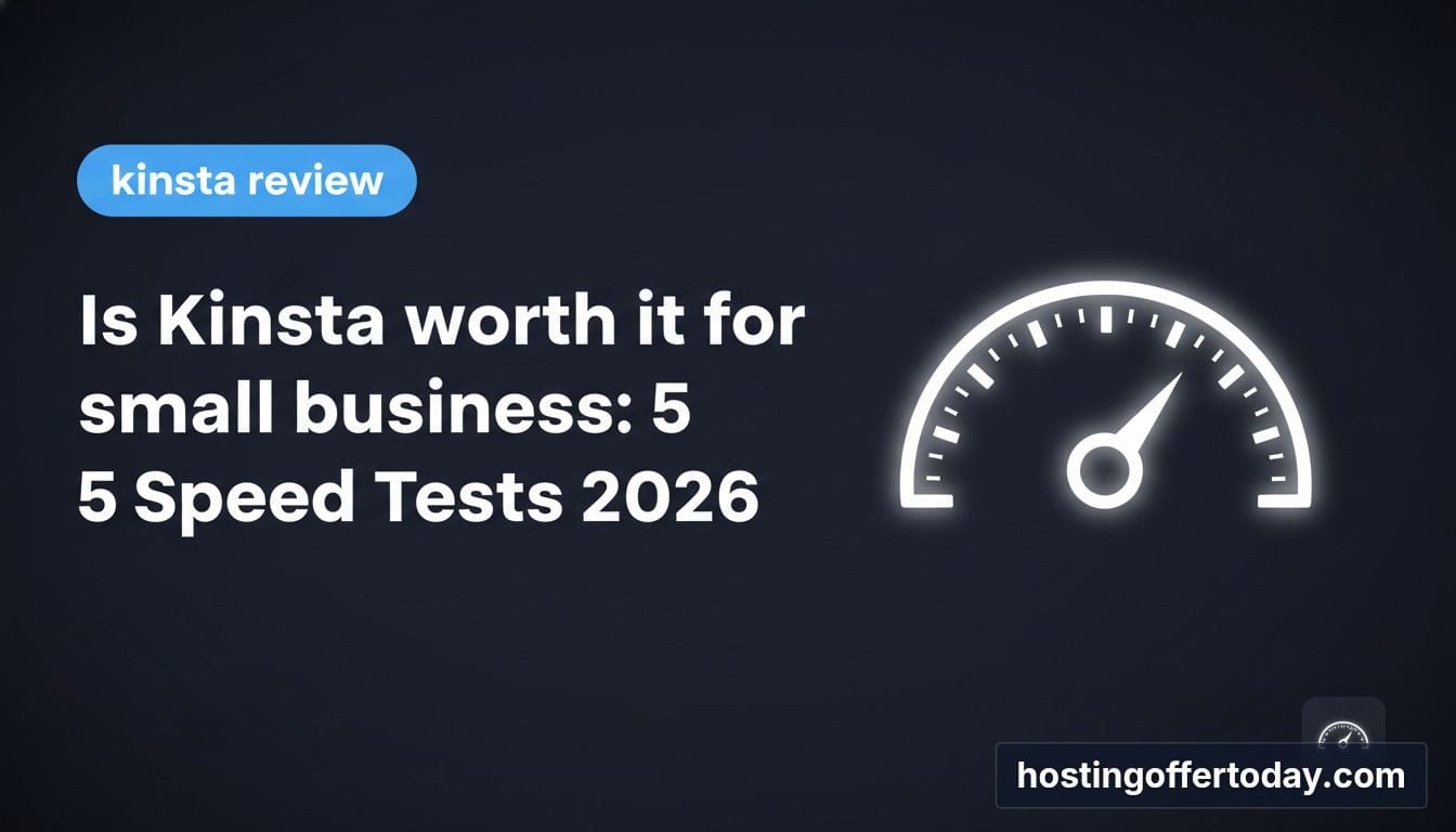 is Kinsta worth it for small business: 5 Speed Tests 2026 - Featured Image