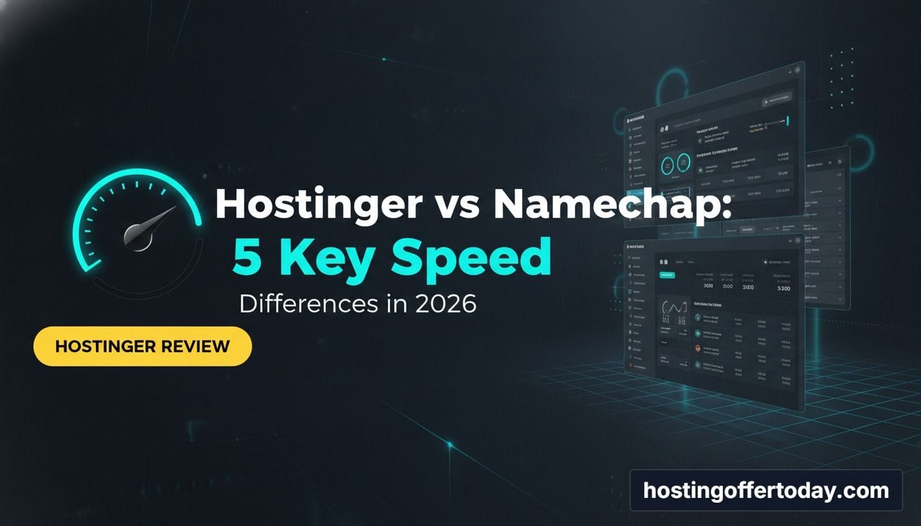 Hostinger vs Namecheap: 5 Key Speed Differences in 2026 - Featured Image
