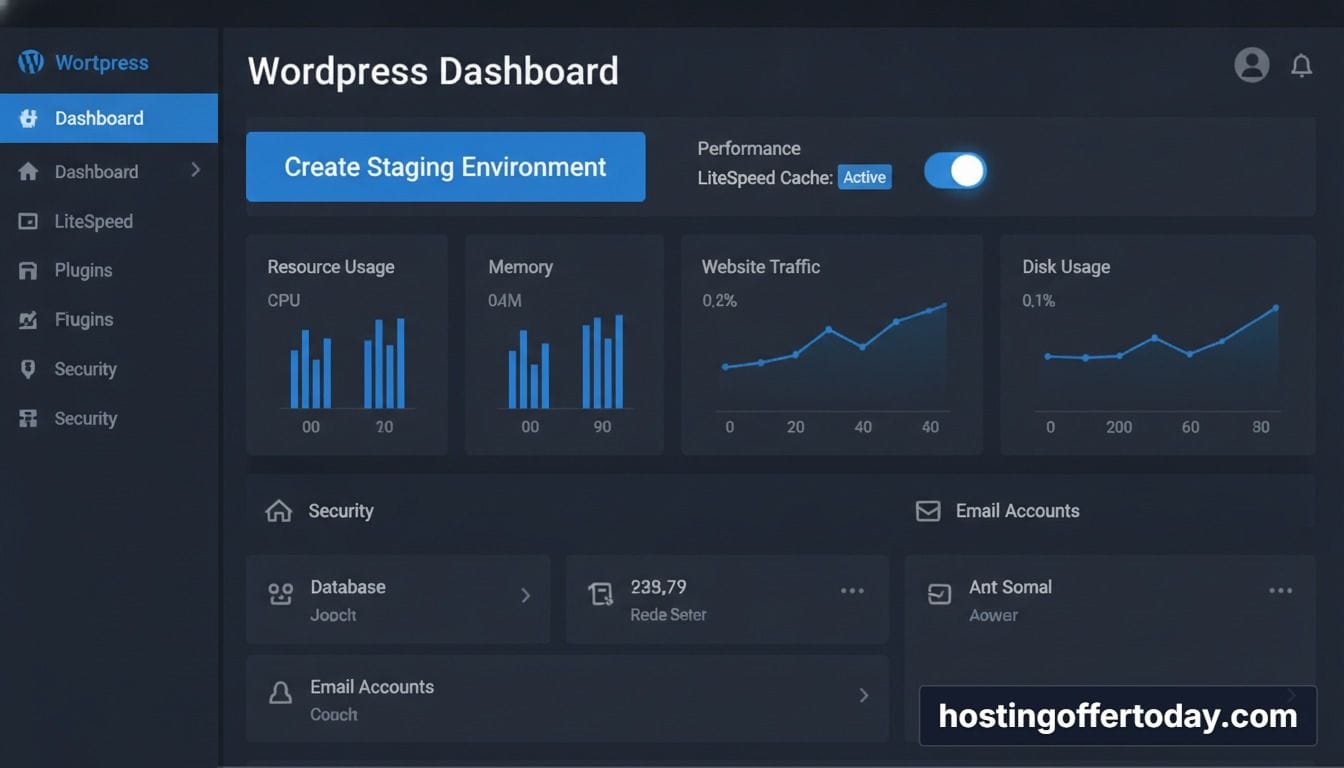 Hostinger hPanel WordPress staging and speed optimization dashboard Hostinger hPanel WordPress staging and speed optimization dashboard