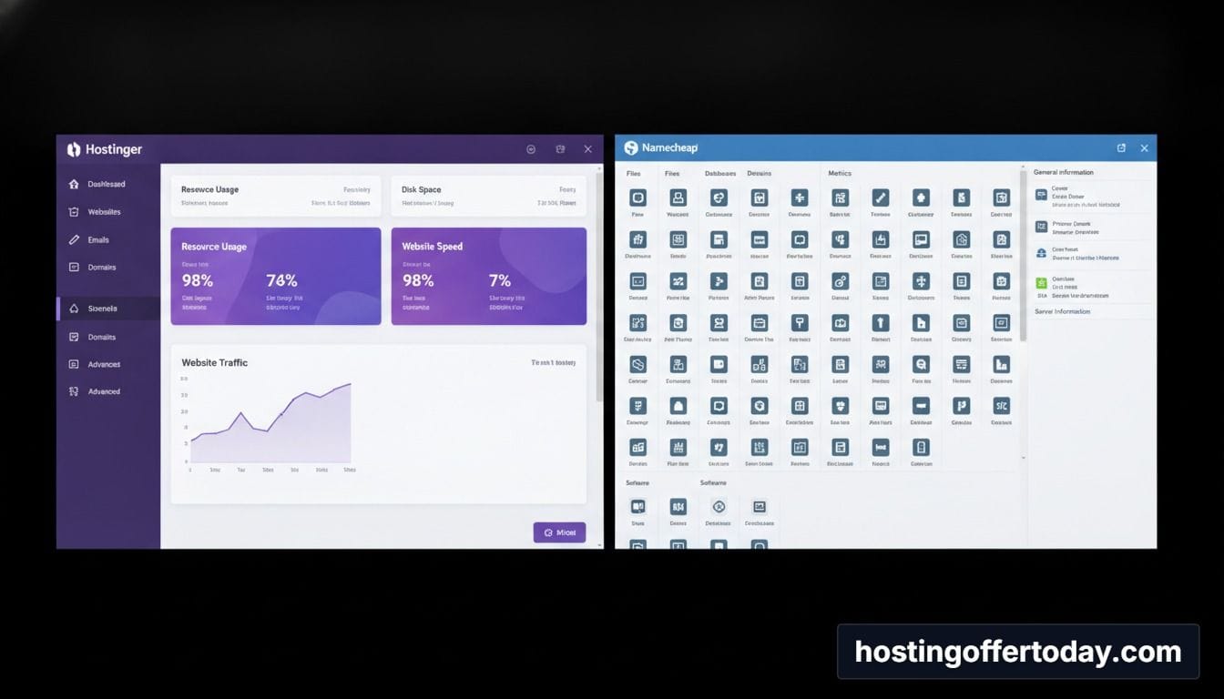hpanel vs cpanel user interface comparison view hpanel vs cpanel user interface comparison view